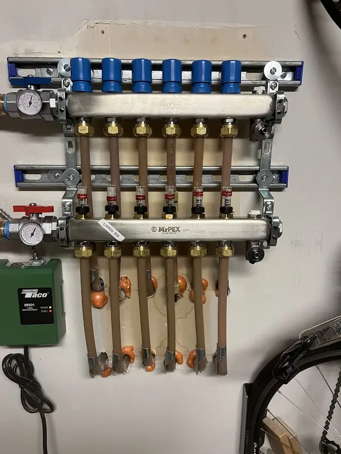 Plumber performing Gas Leak Detection at a residential property in Pleasanton